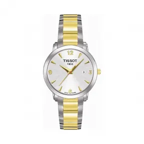 天梭 Tissot T-Classic系列 精钢镀金 石英机芯 女表 T028.210.22.037.00