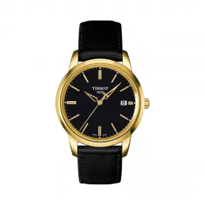 天梭 Tissot T-Classic系列 皮革 石英机芯 男表 T033.410.36.051.01