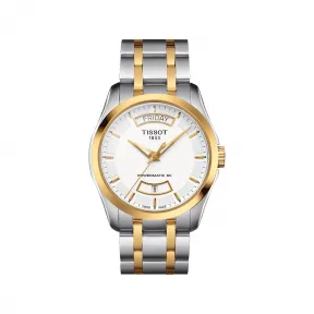 天梭 Tissot T-Classic系列 精钢镀金 自动机械机芯 男表 T035.407.22.011.01