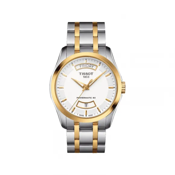 天梭 Tissot T-Classic系列 精钢镀金 自动机械机芯 男表 T035.407.22.011.01