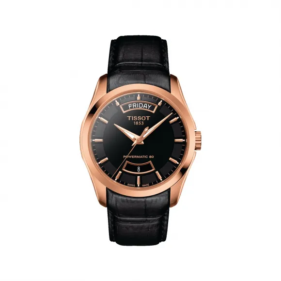 天梭 Tissot T-Classic系列 皮革 自动机械机芯 男表 T035.407.36.051.01