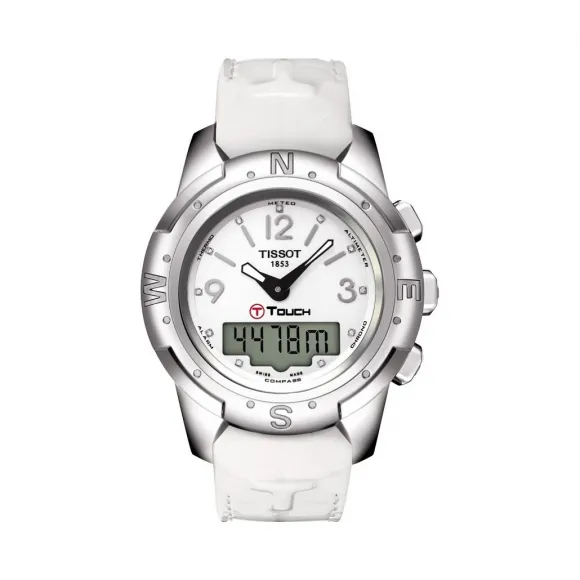 天梭 Tissot T-Touch系列 皮革 石英机芯  T047.220.46.016.00