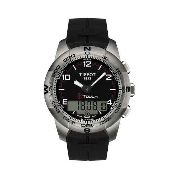 天梭 Tissot T-Touch系列 橡胶 石英机芯 男表 T047.420.47.057.00