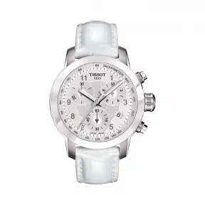 天梭 Tissot T-Sport系列 皮革 石英机芯 女表 T055.217.16.032.00