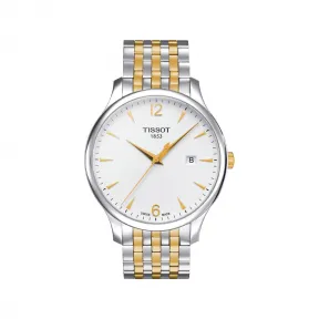 天梭 Tissot T-Classic系列 精钢镀金 石英机芯 男表 T063.610.22.037.00