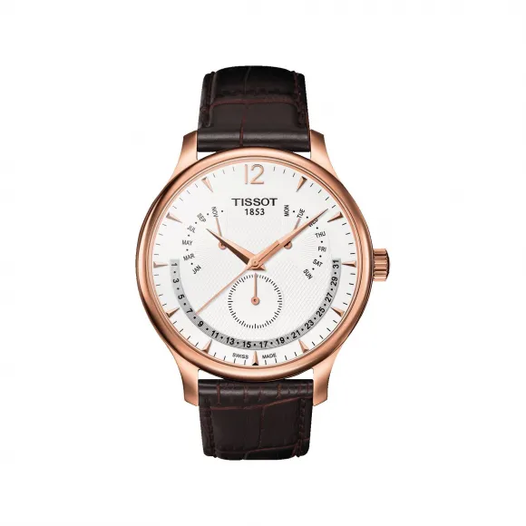 天梭 Tissot T-Classic系列 皮革 石英机芯 男表 T063.637.36.037.00
