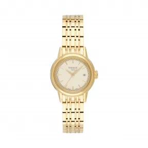 天梭 Tissot T-Classic系列 精钢镀金 石英机芯 女表 T085.210.33.021.00