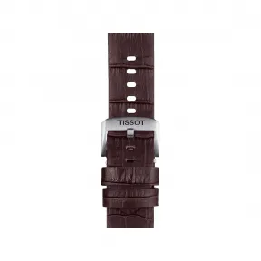 天梭/Tissot 棕色 鳄鱼纹粒面牛皮 表带 T852.046.773