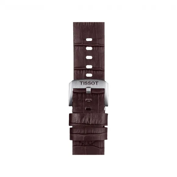 天梭/Tissot 棕色 鳄鱼纹粒面牛皮 表带 T852.046.773