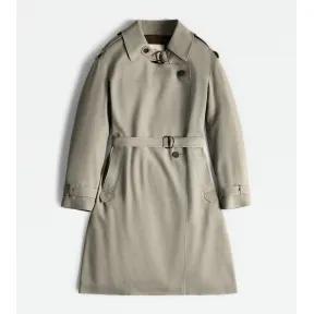 托德斯/Tod's 女人 米黄色 风衣 X1W6048023EWCXC404