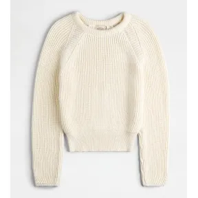 托德斯/Tod's Woman 白色 圓領套頭衫 X8WC1488060VWAXSB009