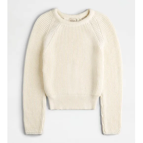 托德斯/Tod's Woman 白色 圓領套頭衫 X8WC1488060VWAXSB009