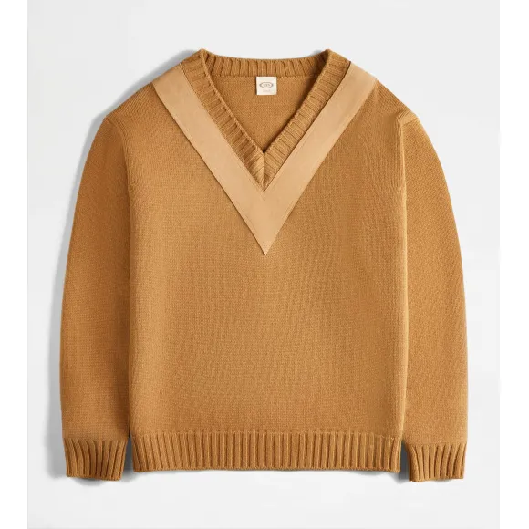 托德斯/Tod's 女人 棕色 羊毛套头衫 X8WC1498050VDRS201