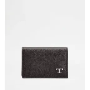 托德斯/Tod's Man ブラウン レザー ビジネス カード ホルダー XAMTSYF8200F3KPZS804