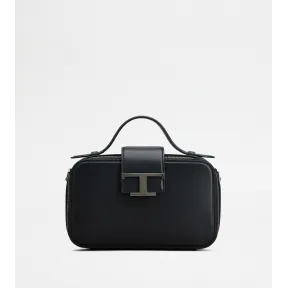 托德斯/Tod's 男人 黑色 迷你皮革相机包 XBMTSJH0100RLXB999