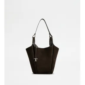 托德斯/Tod's Woman BROWN Bucket Bag in Suede Small XBWAPIE0200RZLPZ0ZQ7