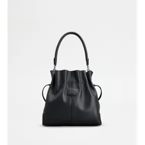 托德斯/Tod's Woman BLACK Tod's Di Bag Bucket Bag in Leather Small with Drawstring XBWDBSU0200S85PZB999