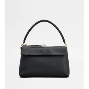 托德斯/Tod's 女人 黑色 Tod's T Case小号皮革波士顿包 XBWTSUH0200WANB999