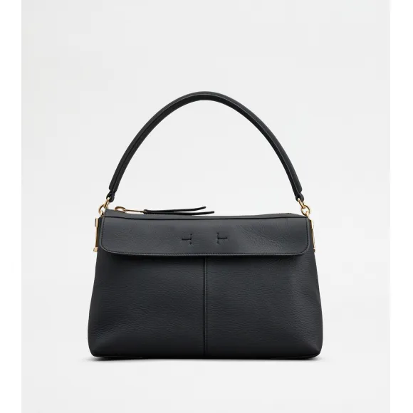 托德斯/Tod's 女人 黑色 Tod's T Case小号皮革波士顿包 XBWTSUH0200WANB999