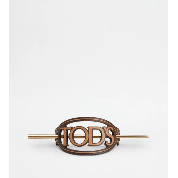 托德斯/Tod's 女人 棕色 Tod's 皮革发卡 XEWF0200100MSM8O01