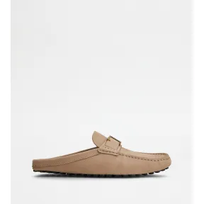 托德斯/Tod's 男人 棕色 翻绒革豆豆穆勒鞋 XXM64C0GF016RNC820