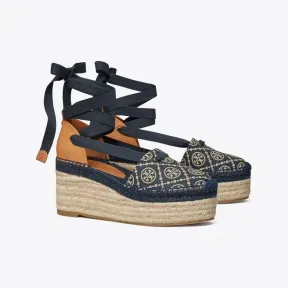 汤丽柏琦/Tory Burch T Monogram 渔夫坡跟鞋 134913-400