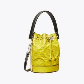 汤丽柏琦/Tory Burch T Monogram 迷你刺绣漆皮水桶包 142479-700