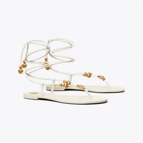 汤丽柏琦/Tory Burch Capri 平底系带凉鞋 80044-104