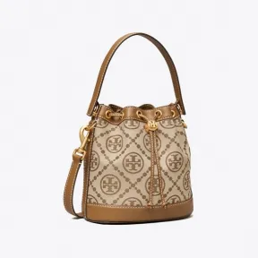 汤丽柏琦/Tory Burch 【明星同款】T Monogram 提花水桶包 84336-371