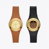 汤丽柏琦/Tory Burch Miller双T Logo可替换皮表带石英手表 TBW6211