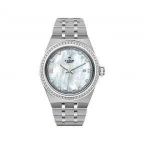 帝舵/Tudor 帝舵皇家系列 28MM 磨光及磨砂钢表壳 自动机械机芯 女表 M28320-0001