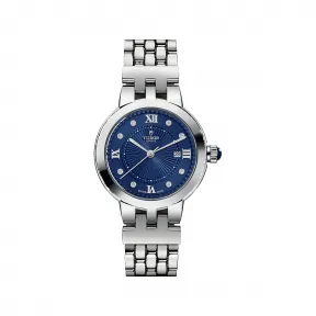 帝舵/Tudor 玫瑰系列 30 MM 磨光钢表壳 自动机械机芯 女表 M35500-0010