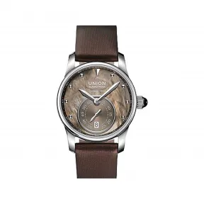 宇联/Union Glashuette 赛丽丝 36MM 钢 银色 自动机械机芯 女表 D004.228.17.381.00