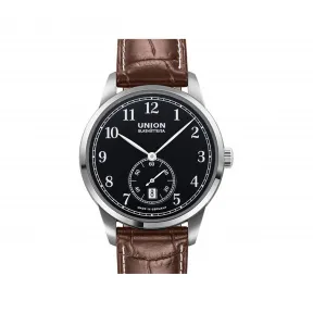 宇联/Union Glashuette 1893 41MM 钢 银色 自动机械机芯 男表 D010.428.16.057.00