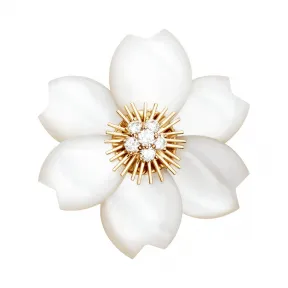 梵克雅宝/Van Cleef & Arpels Rose de No?l胸针 中号款式 - VCARA53400