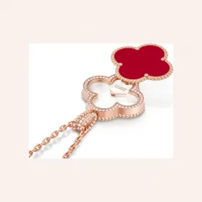 梵克雅宝/Van Cleef & Arpels Alhambra®腕表 28 MM 18K玫瑰金 石英机芯 女表 VCARO8ZV00