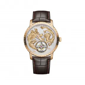 江诗丹顿/Vacheron Constantin TRADITIONNELLE传袭系列 41MM 粉红金 自动机械机芯 男表 6040T-000R-B959