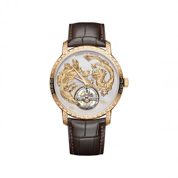 江诗丹顿/Vacheron Constantin TRADITIONNELLE传袭系列 41MM 粉红金 自动机械机芯 男表 6040T-000R-B959