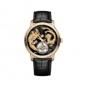 江诗丹顿/Vacheron Constantin TRADITIONNELLE传袭系列 41MM 粉红金 自动机械机芯 男表 6040T-000R-B961