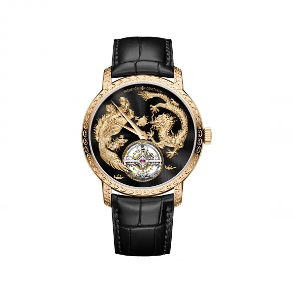 江诗丹顿/Vacheron Constantin TRADITIONNELLE传袭系列 41MM 粉红金 自动机械机芯 男表 6040T-000R-B961