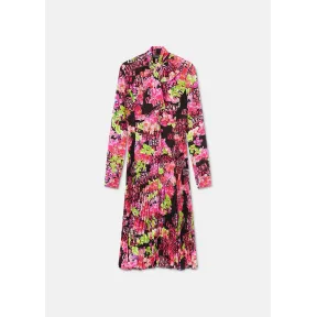 范思哲/Versace Women's Logo Orchid迷笛衬衫连衣裙 1008741-1A06619-5B100