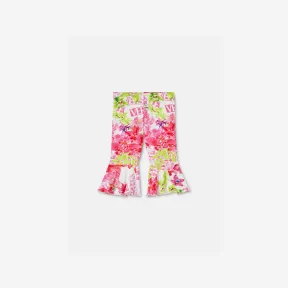 范思哲/Versace 儿童女婴系列 Logo Orchid婴儿紧身裤 1009139-1A06474-5W020