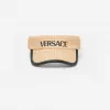 范思哲/Versace 女式拉菲草徽标遮阳帽 1011090-1A08045-2K090