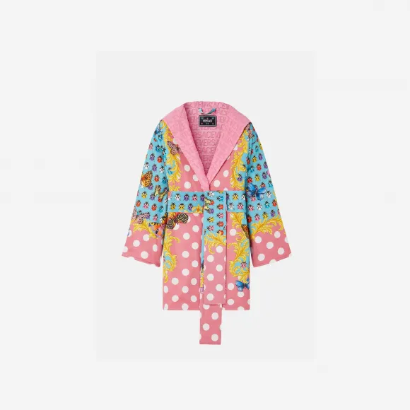 范思哲/Versace Butterflies短款浴袍 1011459-1A08216-6P790