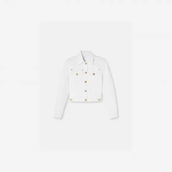 范思哲/Versace Women's Medusa '95丹宁夹克 1011657-1A08570-1D110