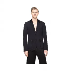 范思哲/Versace 双扣平驳头华达呢外套 - 蓝 外套&大衣 A73807-A217847_A145