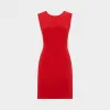 范思哲/Versace V型背部拉链迷你裙 - 红 连衣裙 A76299-A219388_A1205