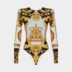 范思哲/Versace Barocco SS'92 印花连体服 A79731-A225771_A7008