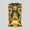 范思哲/Versace Barocco印花无袖针织上衣 A79738-A226986_A7008