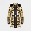 范思哲/Versace Barocco印花带风帽羽绒服 A80274-A226729_A7008